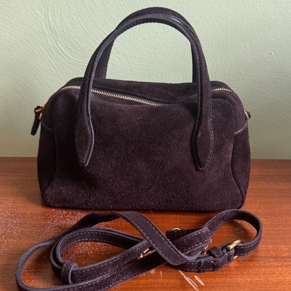 Madewell Medium Crossbody Bag Suede in "Dark Carob" - Picture 9 of 9